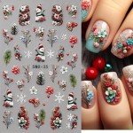 Christmas Nail Art Stickers – Snowflakes & Snowmen