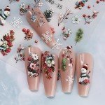 Christmas Nail Art Stickers – Snowflakes & Snowmen