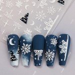 Christmas Nail Art Stickers – Snowflakes & Snowmen
