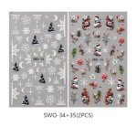 Christmas Nail Art Stickers – Snowflakes & Snowmen