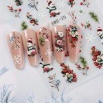 Christmas Nail Art Stickers – Snowflakes & Snowmen
