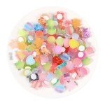 100 Pcs Clear Resin 3D Cup Stickers