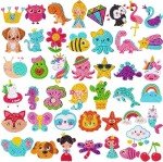 EAPHANT Kids Diamond Art Stickers - 44 Designs