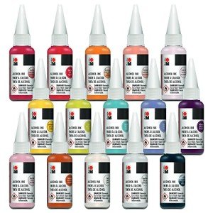 15-Color Alcohol Ink Set for Resin Art