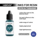 Turquoise Alcohol Ink for Resin Art - 0.51 fl oz