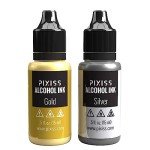 Metallic Alcohol Ink Set - Silver & Gold Mixatives