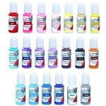 Pastel Alcohol Ink Set for Resin Art, 20 Colors