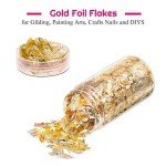 Gold Foil Flakes for Resin and Nail Art