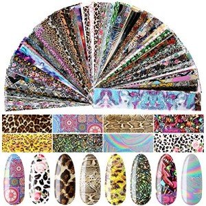 300 Sheets Floral Nail Art Foil Set
