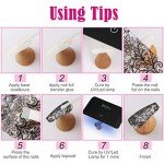 300 Sheets Floral Nail Art Foil Set