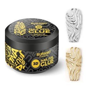 3D Nail Foil Glue Gel for Art and Designs