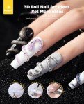 3D Nail Foil Glue Gel for Art and Designs