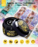 3D Nail Foil Glue Gel for Art and Designs