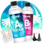 Crystal Clear Epoxy Resin Kit for DIY Crafts