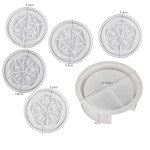 6 Pack Silicone Dice Coaster and Tray Molds
