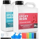 NASUBI 68OZ Crystal Clear Epoxy Resin Kit