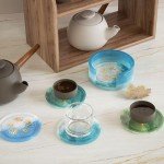 6 Pack Silicone Dice Coaster and Tray Molds