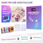 Beginner's Resin Jewelry Making Kit with Molds