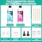 Crystal Clear Epoxy Resin Kit for DIY Crafts