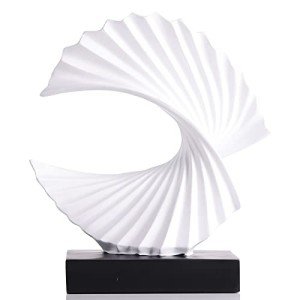 GAOSHENG Wave Statue (C) – Resin Art Piece