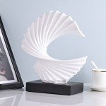 GAOSHENG Wave Statue (C) – Resin Art Piece