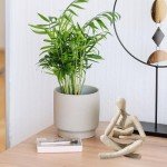 Beige Resin Denker Statue for Home Decor