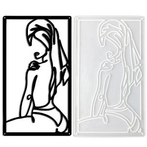 Minimalist Resin Line Art Wall Decor