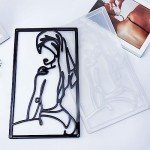 Minimalist Resin Line Art Wall Decor