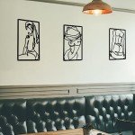 Minimalist Resin Line Art Wall Decor