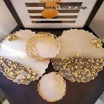 Silicone Resin Molds Set: Large Tray & Coasters