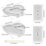 Heart Shape Resin Photo Frame Molds - 2 Set