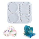Silicone Resin Coaster Molds with Holder