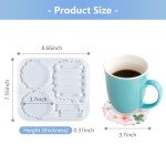 Silicone Resin Coaster Molds with Holder