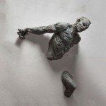 Bronze Abstract Climbing Man Wall Art Sculpture