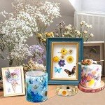 Dried Flower & Butterfly Sticker Set for Resin