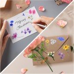320 PCS Self-Adhesive Transparent Flower Stickers