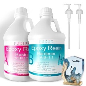 Crystal Clear Epoxy Resin Art Kit - 1 Gallon