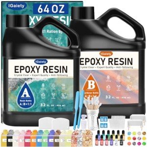 IGaiety 64 OZ Fast Curing Clear Epoxy Resin
