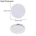 4 Pack Diamond Edge Resin Coaster Molds