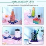 8-Piece Resin Coaster Molds Set - Square & Hexagon