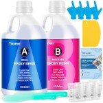 Teexpert Crystal Clear Epoxy Resin Kit - 1 Gallon