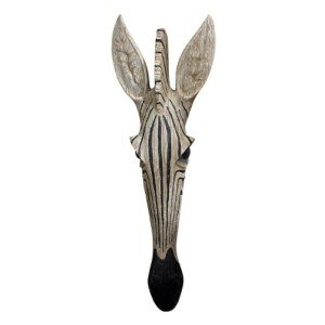 Zebra Wall Sculpture - Savannah Animal Mask