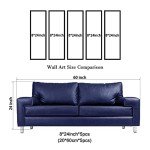 Colorful Abstract Heart Canvas Wall Art Set