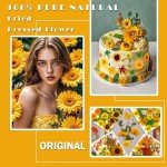 88Pcs Yellow Dried Flowers for Resin Art