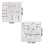 Geometric Moon Resin Earrings Silicone Mold Set