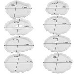 8Pcs Irregular Geode Coaster Resin Molds Set