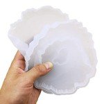 8Pcs Irregular Geode Coaster Resin Molds Set