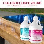 Crystal Clear Epoxy Resin Art Kit - 1 Gallon