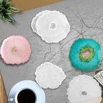8Pcs Irregular Geode Coaster Resin Molds Set