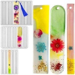 Silicone Bookmark Mold Set with Tassels - 3 Pcs